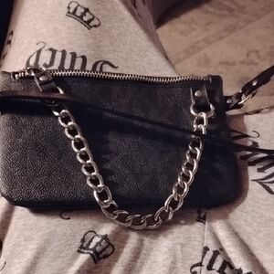 Michael Kors Black Chain Belt Bag